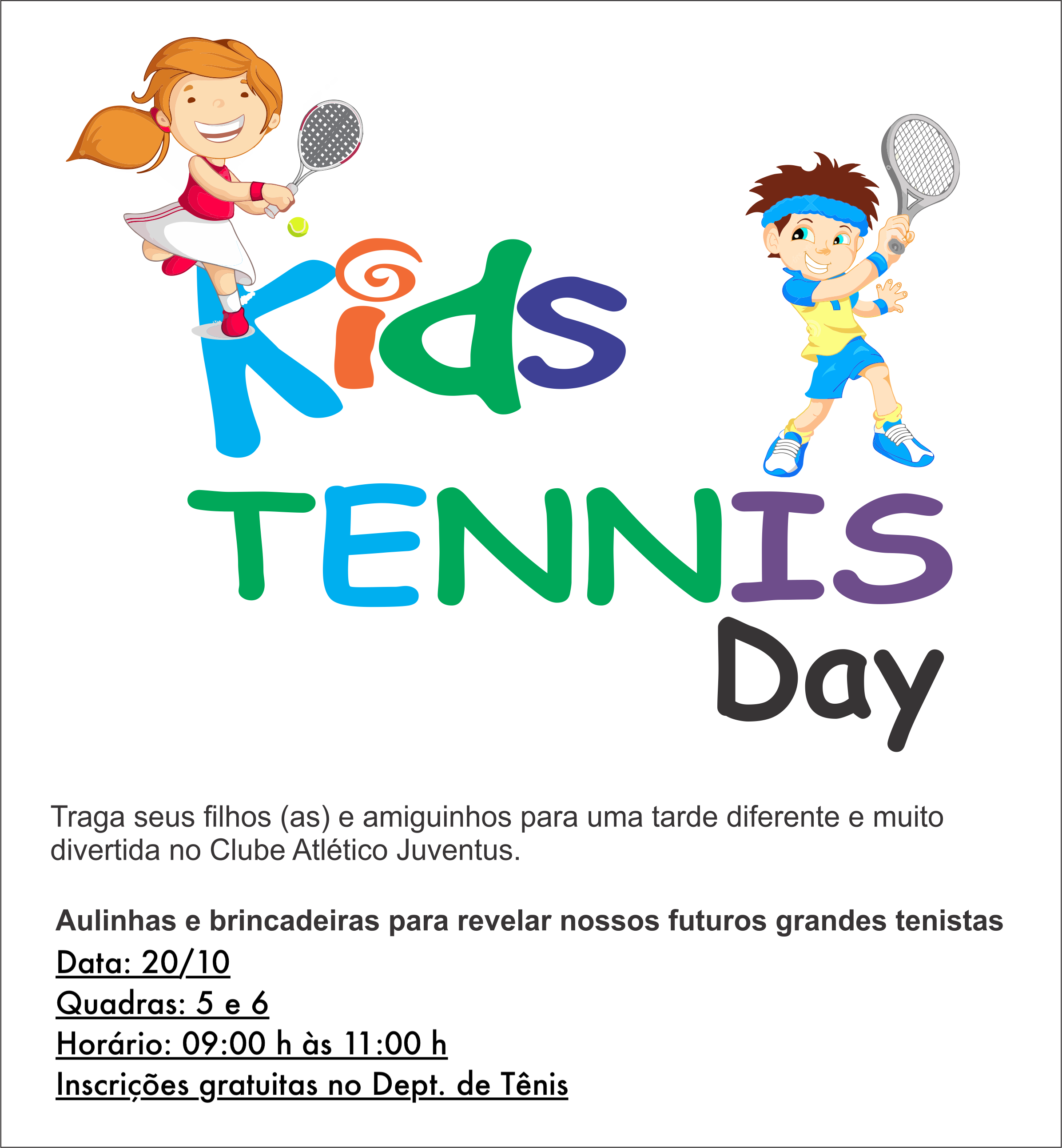 Tennis Day: Dia das Crianças é no Juventus
