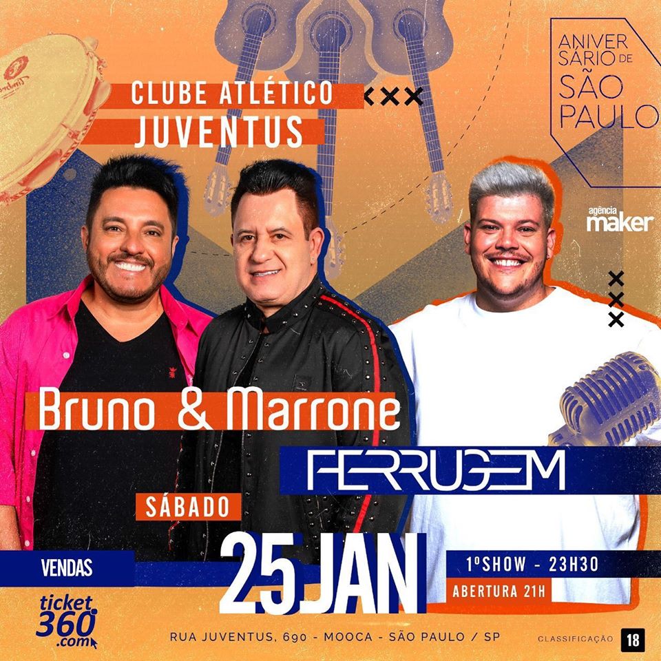 Bruno e Marrone e Ferrugem no Juventus!
