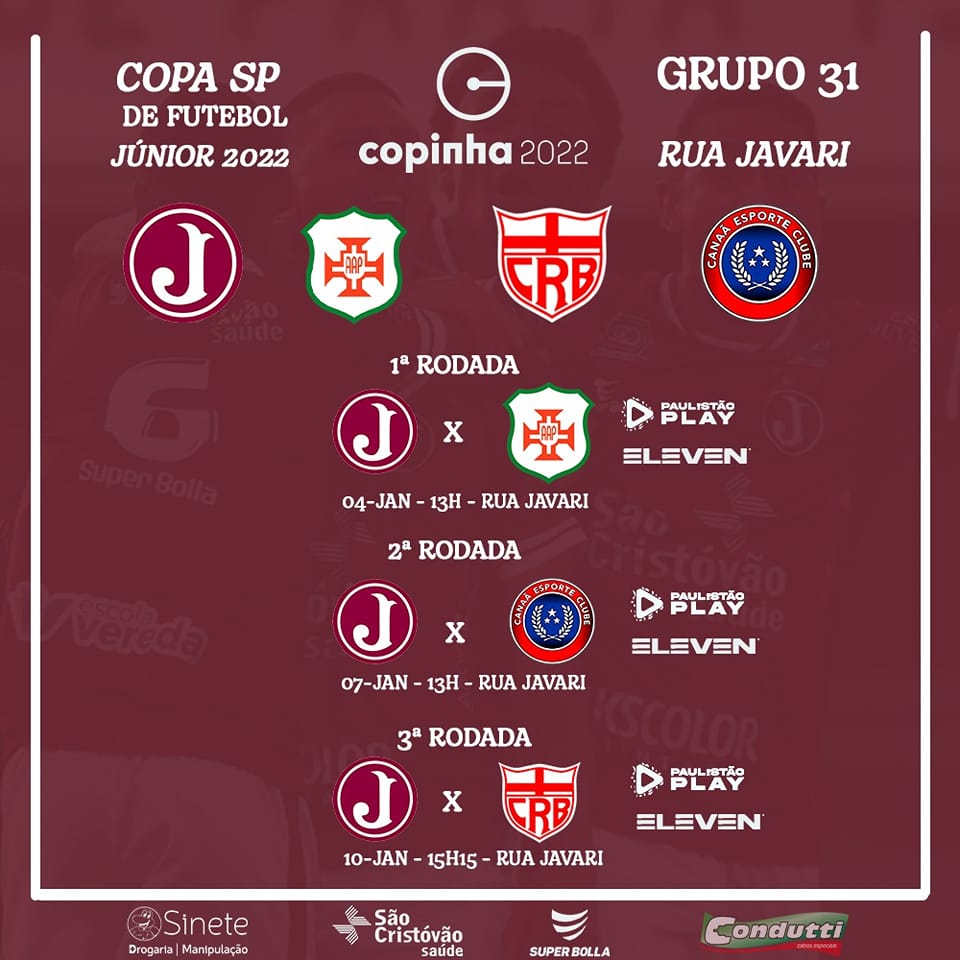 Elenco Juventino - Copa São Paulo de Futebol Júnior 2022