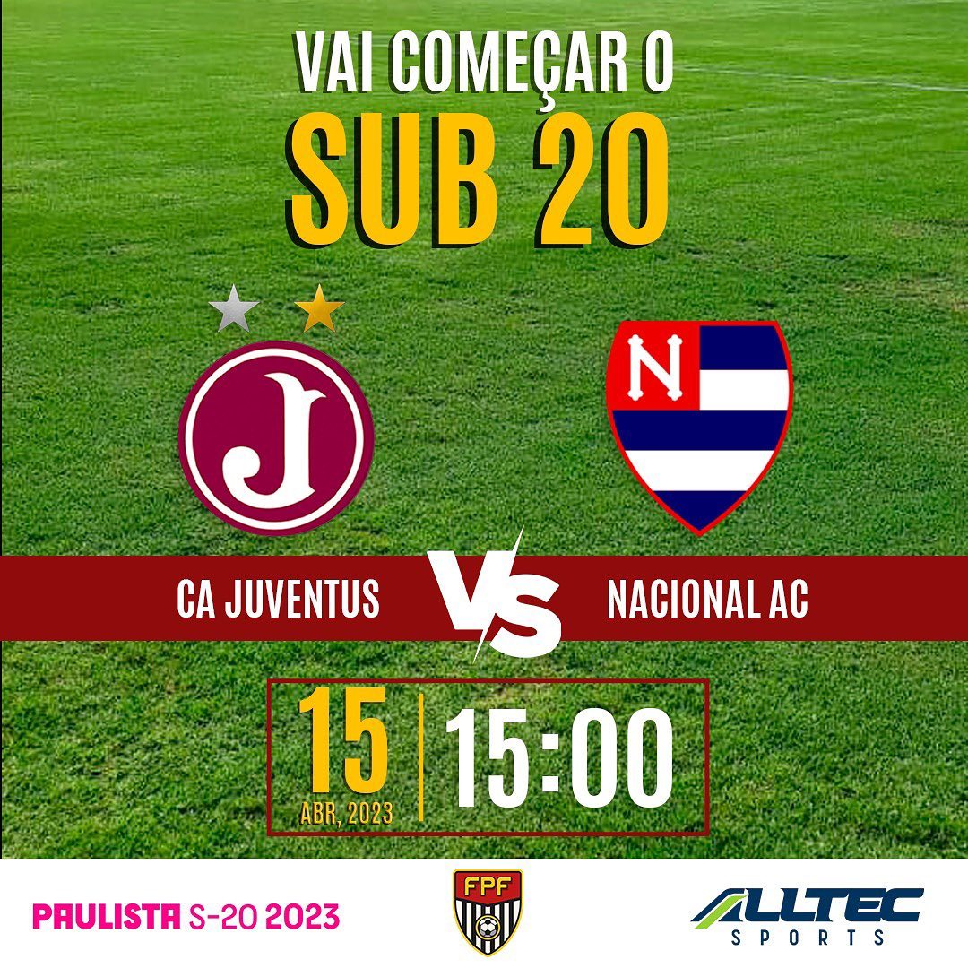 Hoje é Dia de Juvenal: Juventus estreia diante do Nacional no Paulista Sub 20