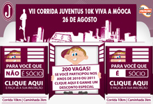 Banner “VII Corrida Juventus – Viva a Mooca”