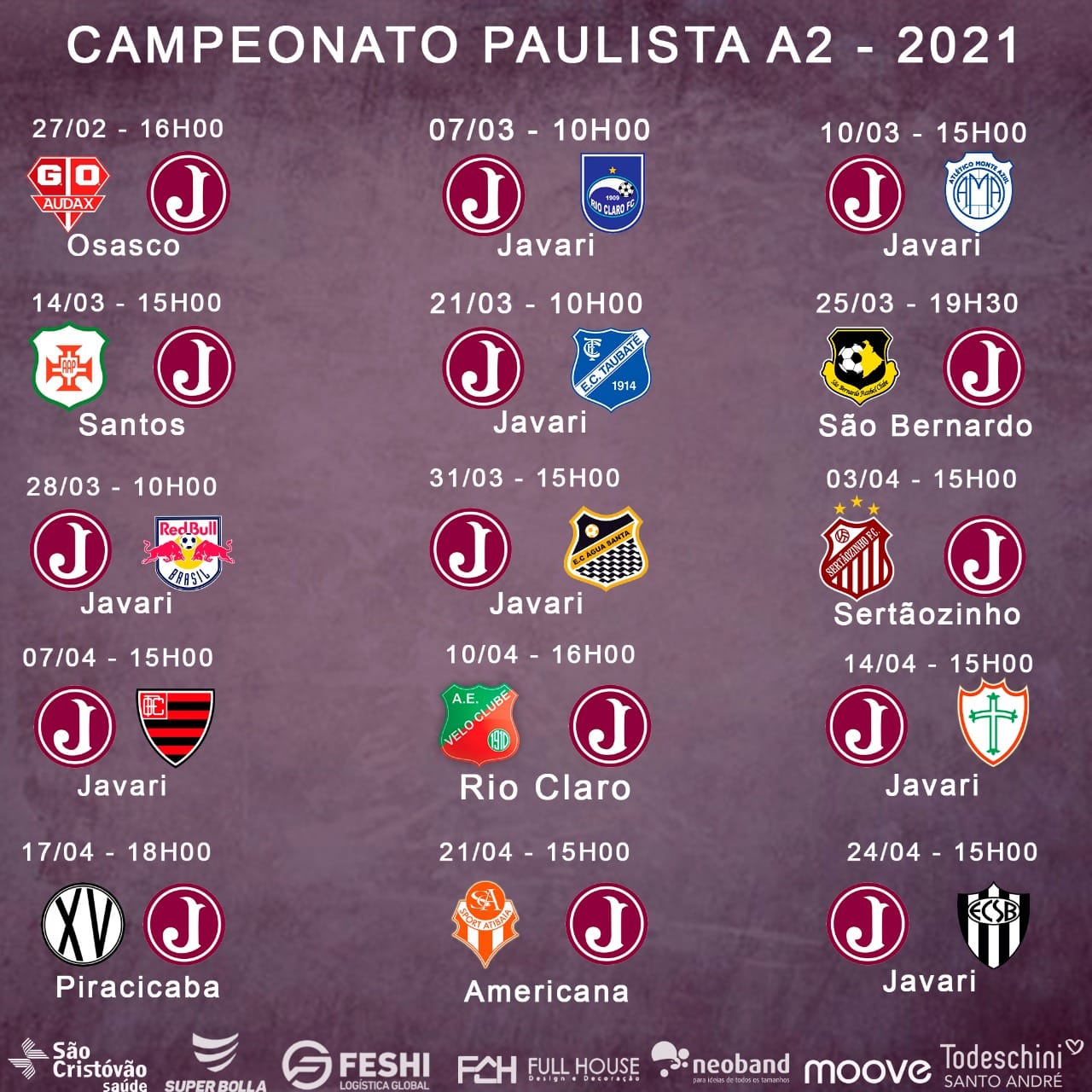 Tabela do Campeonato Paulista de vôlei feminino 2023