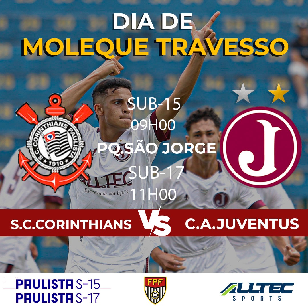 Clube Atlético JuventusJuventus enfrenta o GO Audax no Paulista Sub 15 e  Sub 17 - Clube Atlético Juventus