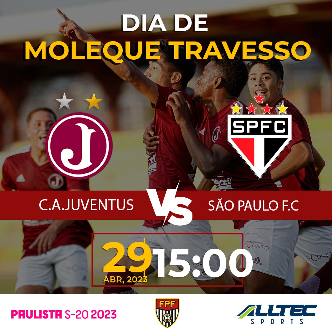 Clube Atlético JuventusMoleque estreia no Campeonato Paulista Sub 20 diante  do Sport Club Brasil - Clube Atlético Juventus