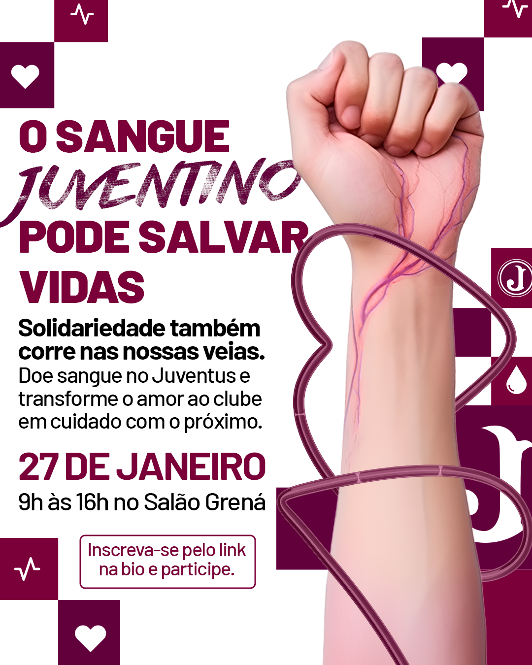 Juventus promove ação de doação de sangue no clube